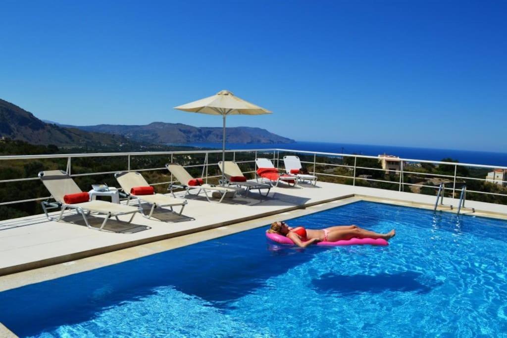 Villa Vuna - Private Pool -Sea View La Canée Extérieur photo