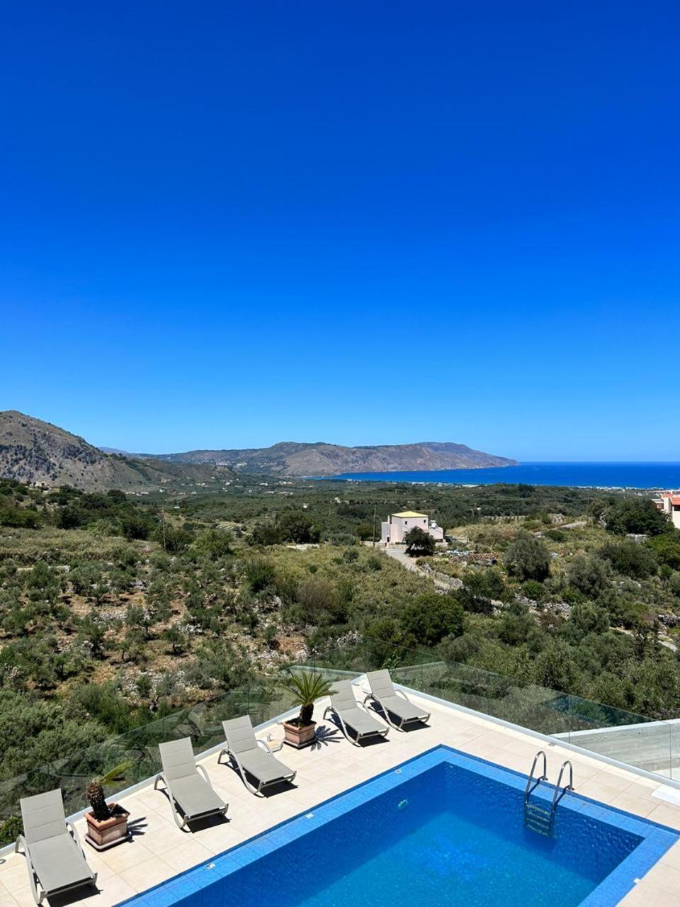 Villa Vuna - Private Pool -Sea View La Canée Extérieur photo