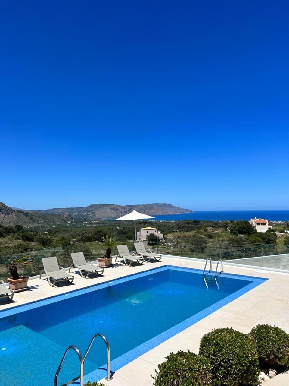 Villa Vuna - Private Pool -Sea View La Canée Extérieur photo