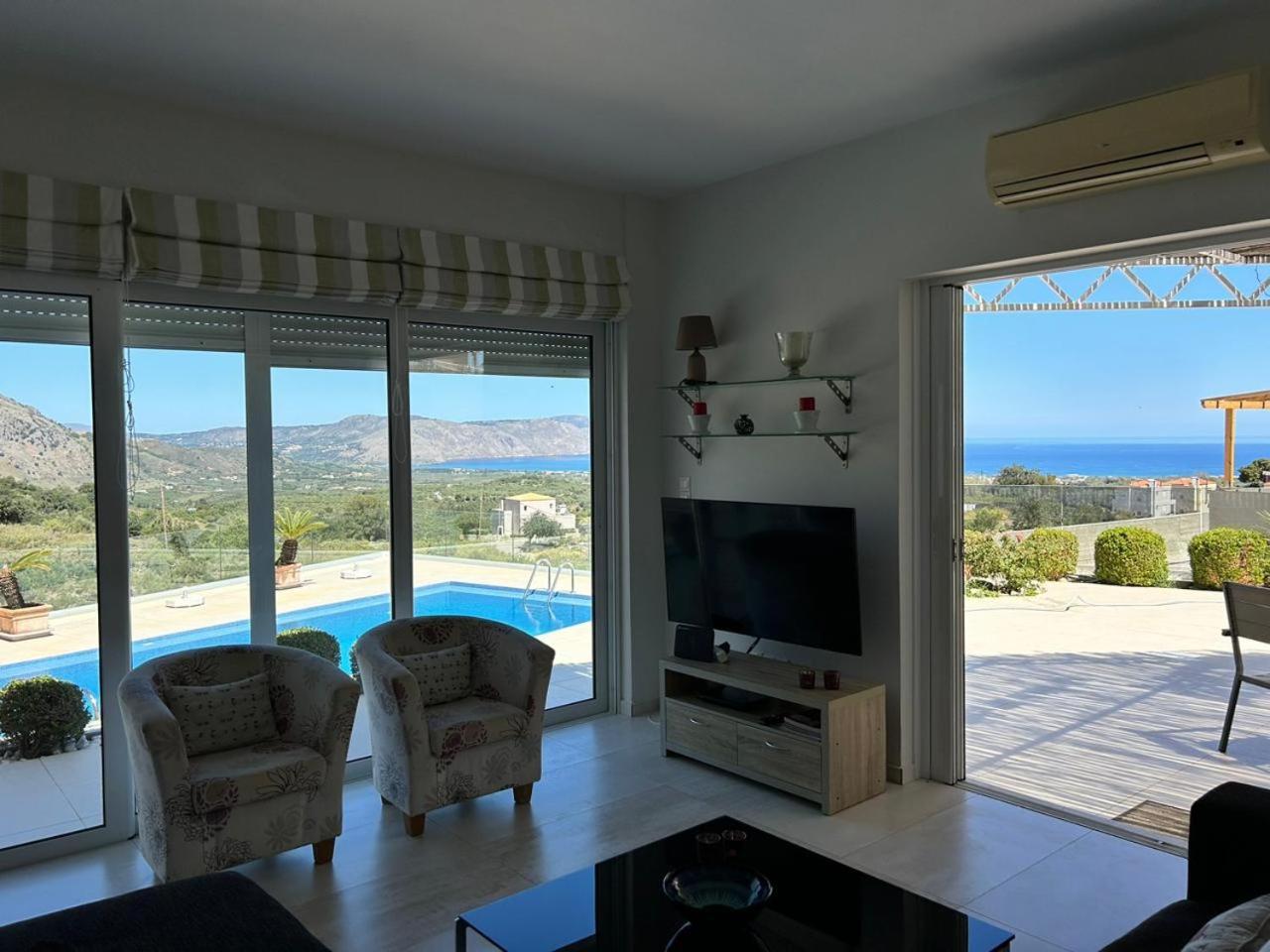 Villa Vuna - Private Pool -Sea View La Canée Extérieur photo